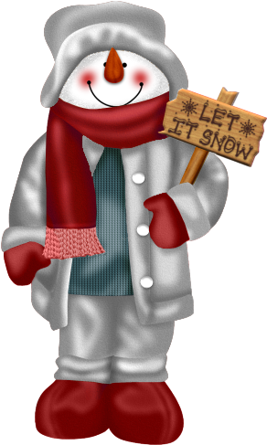 Let It Snow Snowman Clipart - Let It Snow Let It Snow Let (304x500)