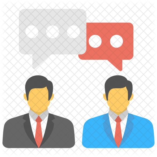 Business Dialogue Icon - Illustration (512x512)