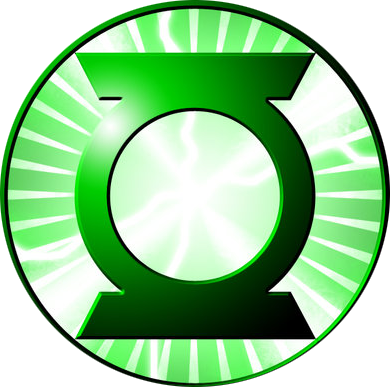 Green Lantern Icon - Logo Lanterna Verde Png (390x387)