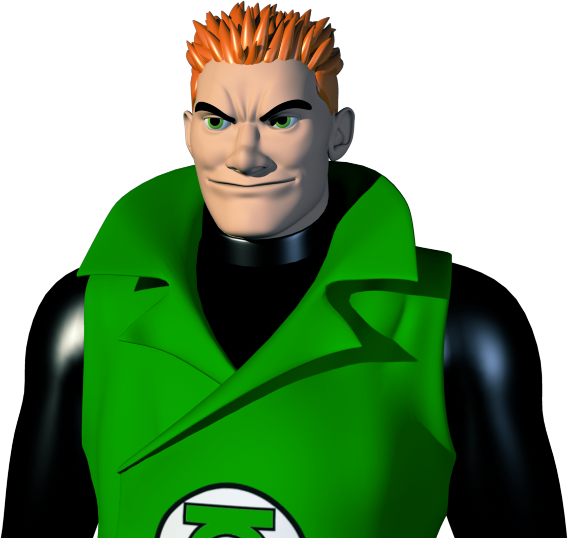 Made With Autodesk Maya 2008 And Adobe Photoshop Cs2 - Green Lantern (1117x1058)