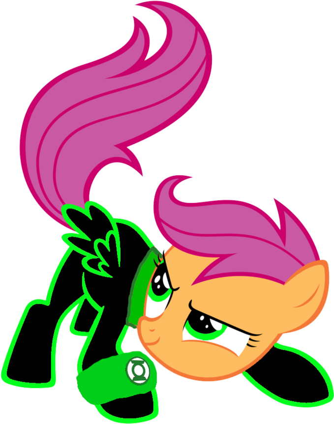 Scootaloo The Green Lantern By Motownwarrior01 Scootaloo - Scootaloo (1024x1024)