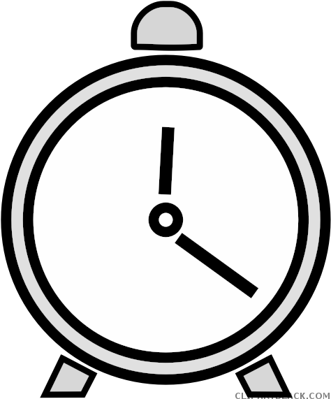 Cartoon Clock Tools Free Black White Clipart Images - Clock Cartoon  Transparent Background - (488x588) Png Clipart Download
