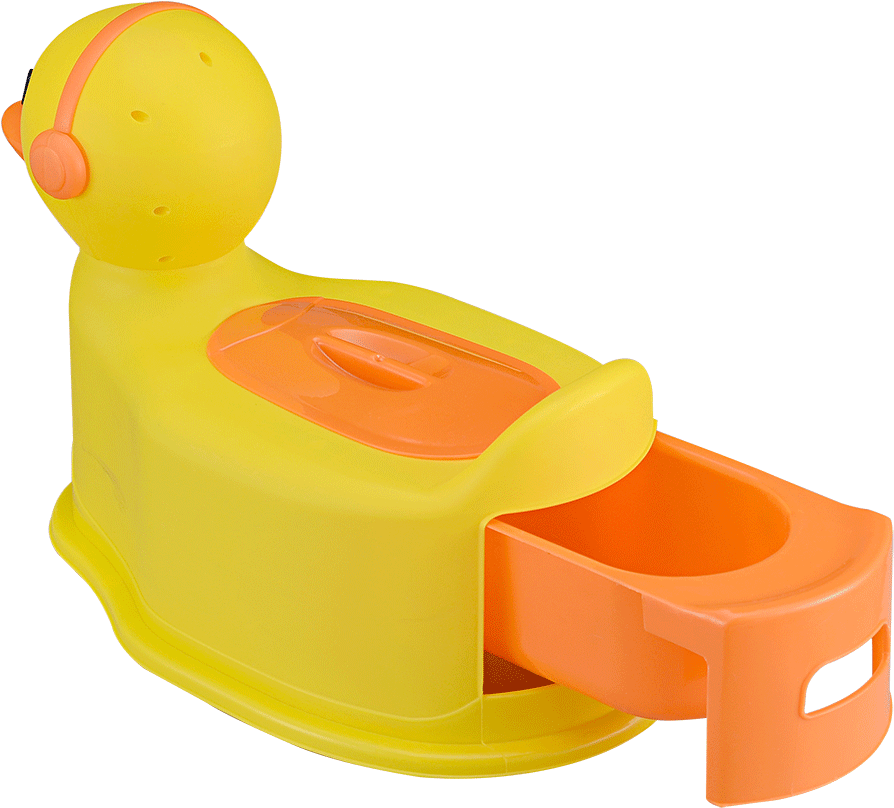 The Potty Container Can Be Removed Without Lifting - Baby Safe Duck Potty (1000x903)