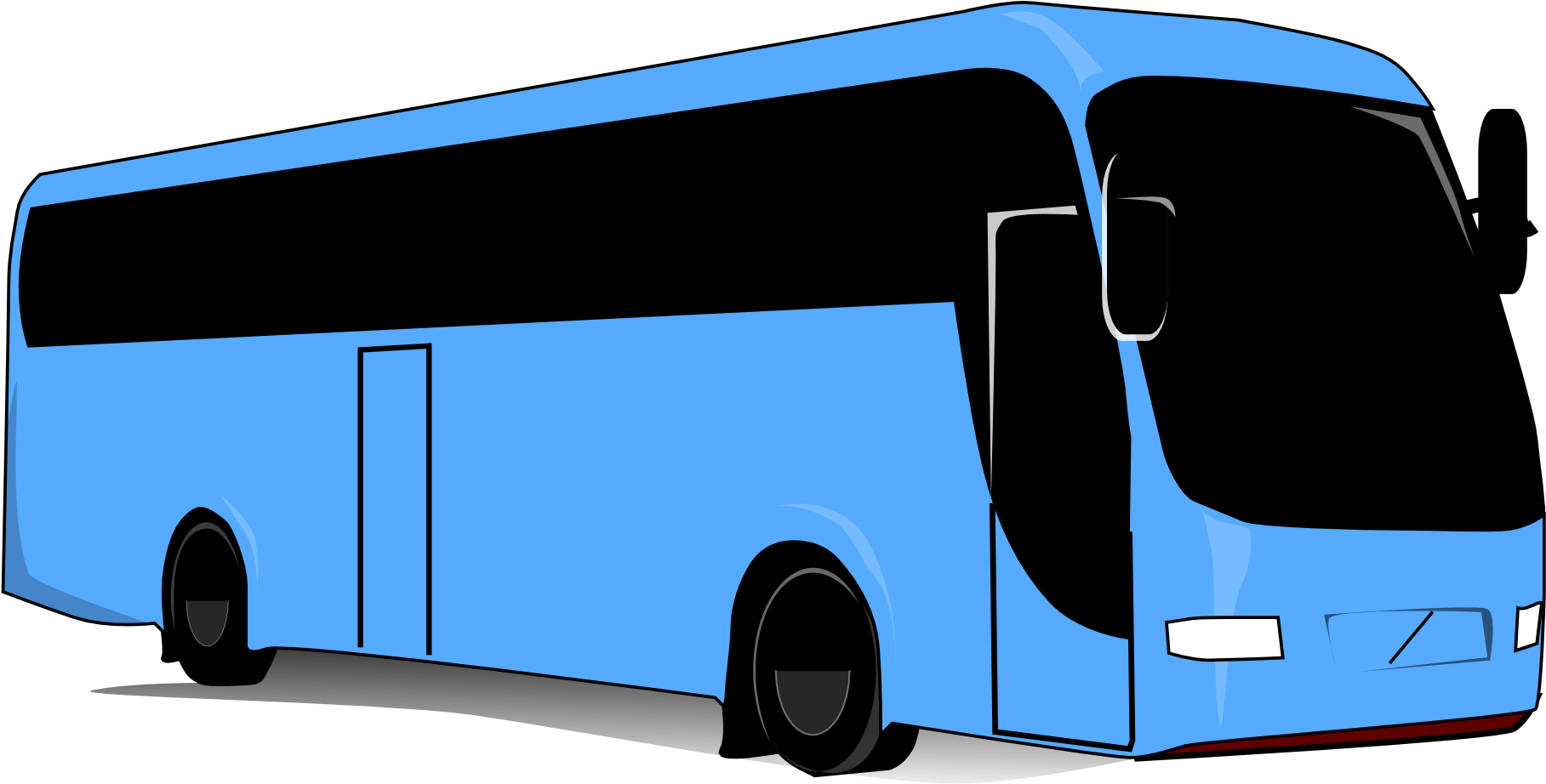 Tour Bus Service Greyhound Lines Clip Art - Green Bus Clipart (1920x986)