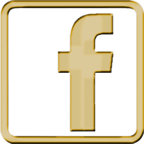 Facebook Icon - Gold Instagram Logo Png (500x500)