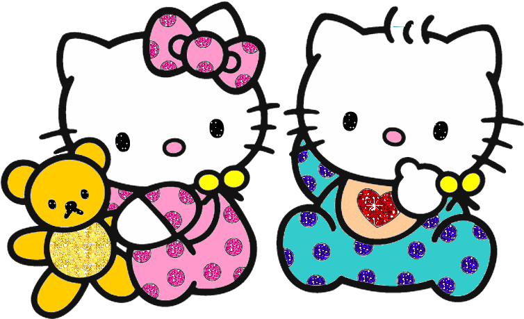 Elegant Hello Kitty With Hello Kitty - Elegant Hello Kitty With Hello Kitty (770x482)