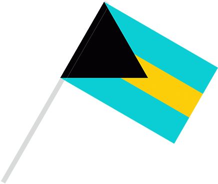 Flag With Flagpole Tunnel - Triangle (452x394)