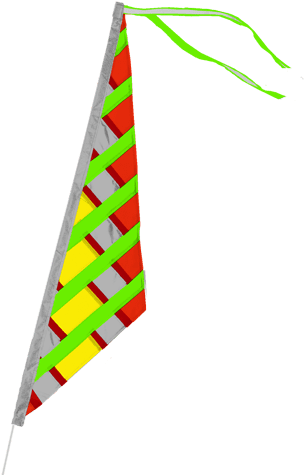 Fanion Reflective Bike Flag - Bicycle (306x500)