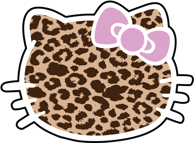 O Kitty Leopard Print Birthday Candy Bar Wrers - Leopard Color Throw Blanket (792x612)