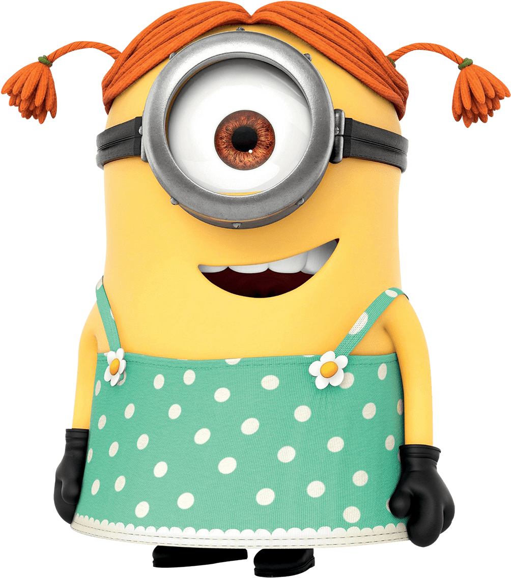 Minion Lady Transparent Png - Despicable Me Minion Girl (1117x1200)