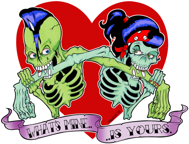 Halloween Love By Yayzus On Deviantart - Illustration (900x1200)