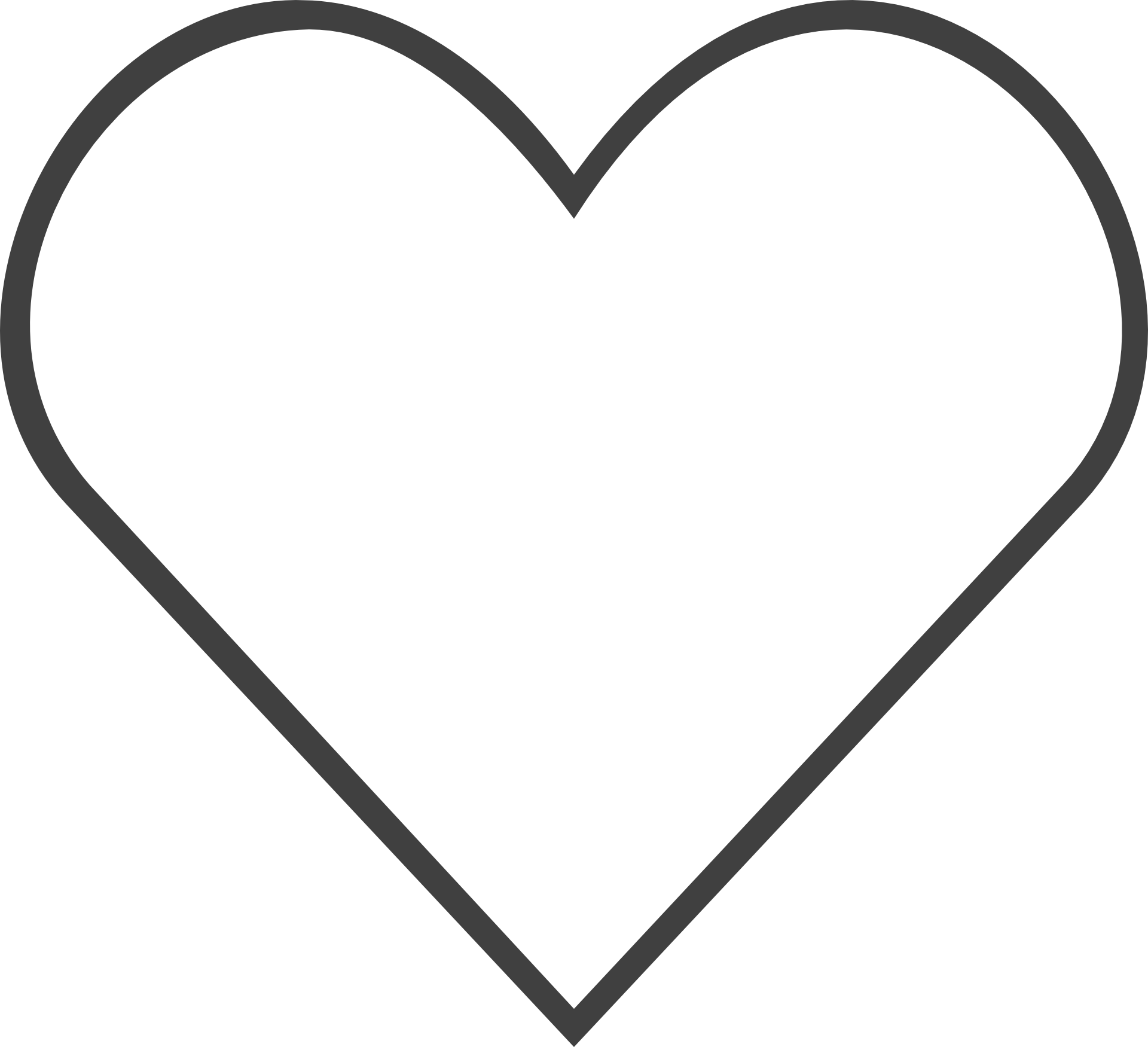 Heart Outline Clipart Clipart Heart Outline Dinosaur - Portable Network Graphics (2341x2078)