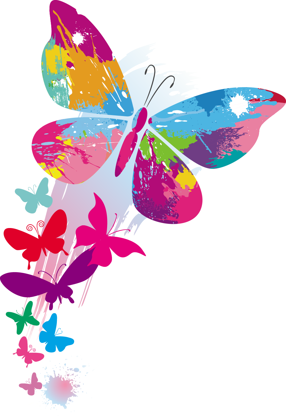 Butterfly Stock Illustration Color Clip Art - Butterfly Background (945x1370)