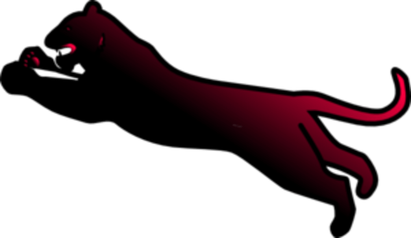 Red Panther - Red Panther Clipart (600x348)
