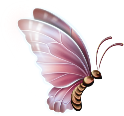 Pink And Blue Transparent Butterfly Clipart - Butterfly With Transparent Background (448x449)