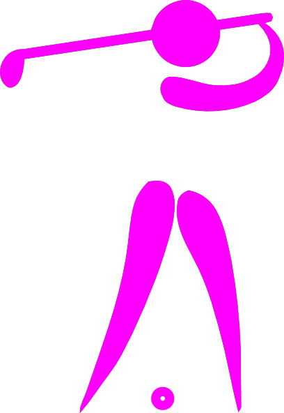 Pink Lady Golfer Clip Art At Clker - Pink Lady Golfer Clip Art At Clker (408x592)
