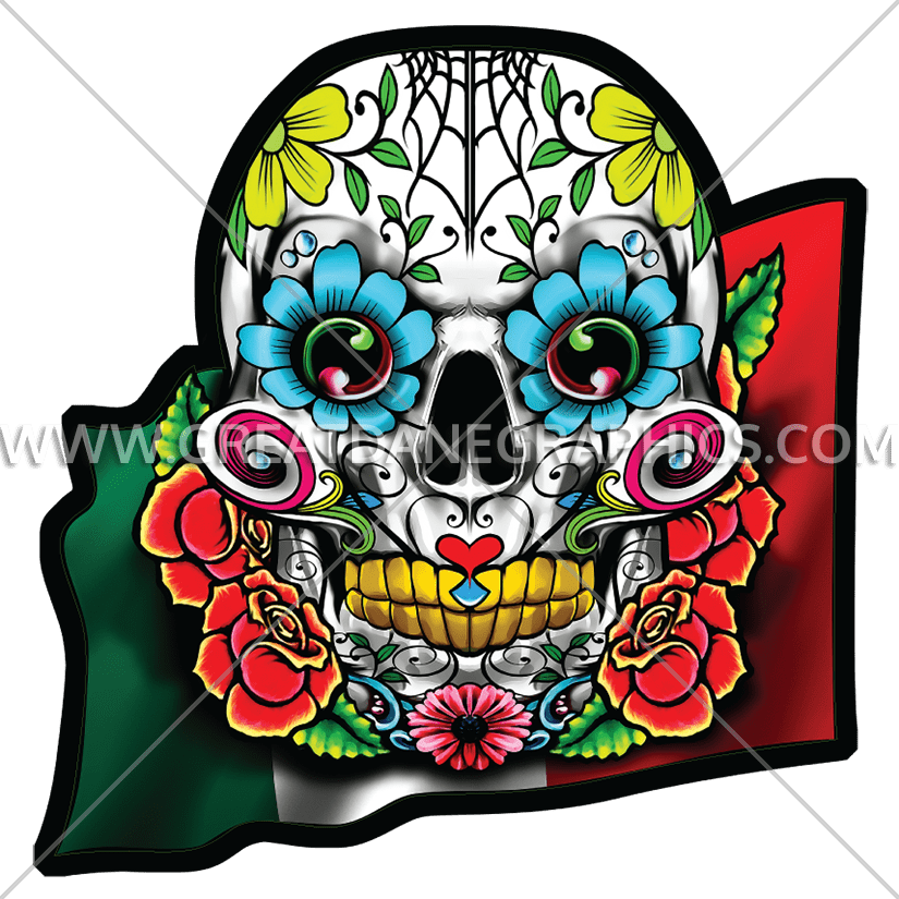 Tirecoverpro Full Color Sugar Skull With Roses (825x825)