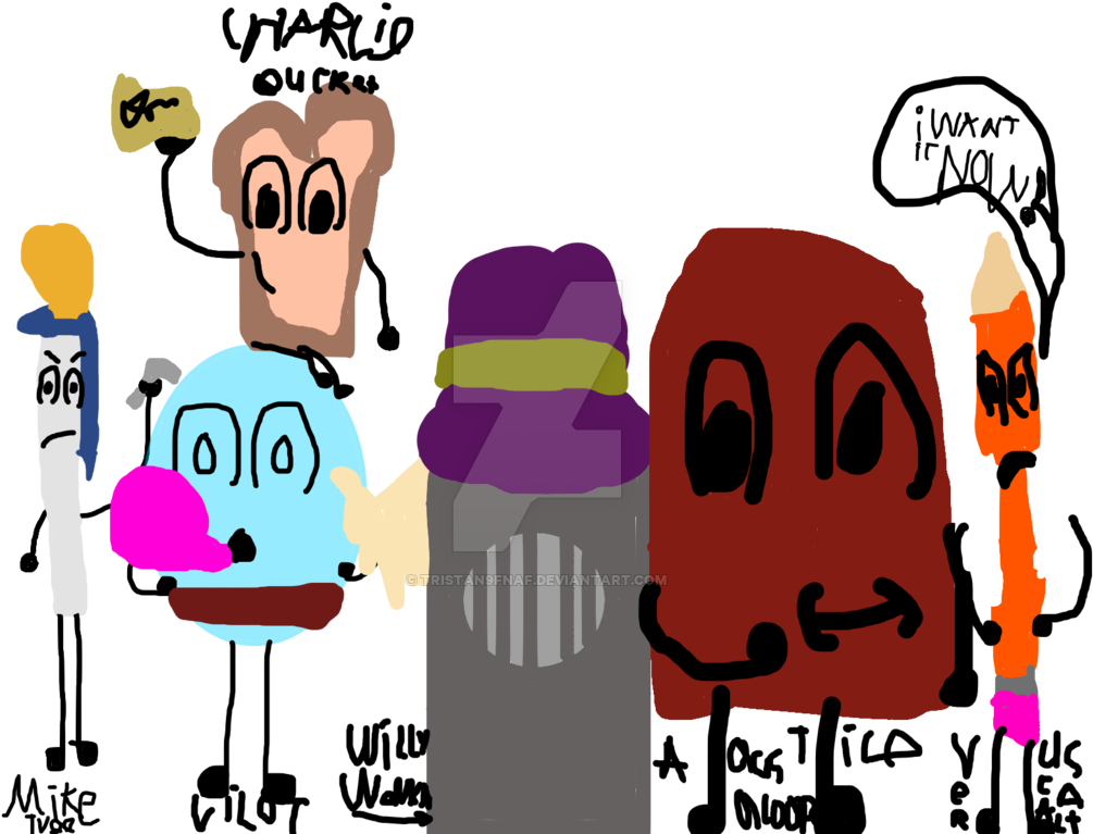 Bfdi Willy Wonka By Tristan9fnaf On Deviantart - Fnaf Willy Wonka (1024x768)