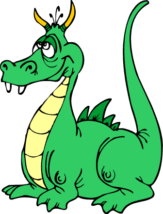 Only When He Passes It Do We Find That It's Just A - Funny Dragons: Coloring Book (336x441)