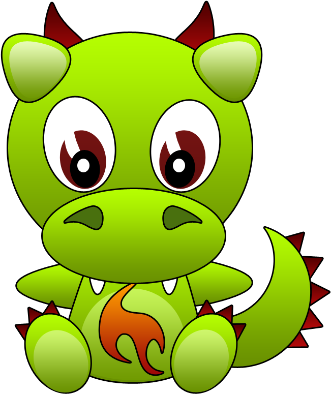 Mobile9 Clip Art - Scary Dragons Clip Art (800x800)