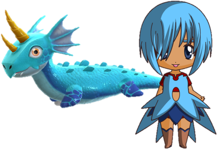 Water Dragon As Human ~ Dragon Mania Legends By Jaylew1987 - Art (1024x734)
