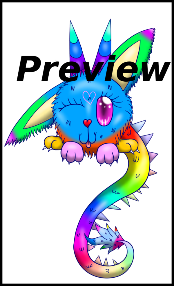 Winged Aqua Wolf Lineart Psd - Clip Art (600x988)