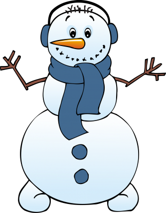 Free Winter Clipart Many Interesting Cliparts - Snowman Free Clip Art (333x426)