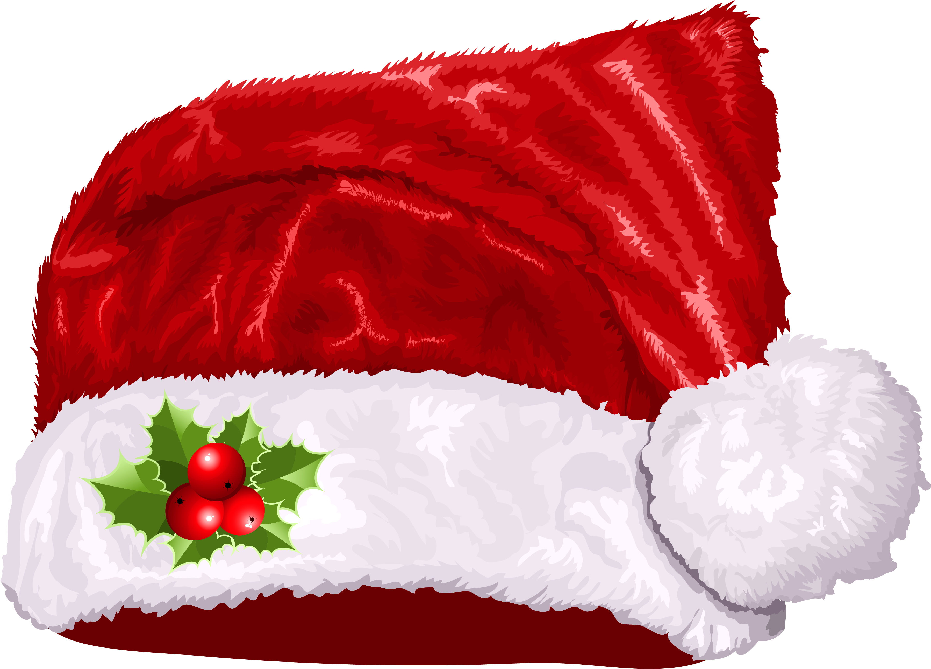Santa Hat Stocking Clipart Kid - Merry Christmas Cap Png (3725x2695)