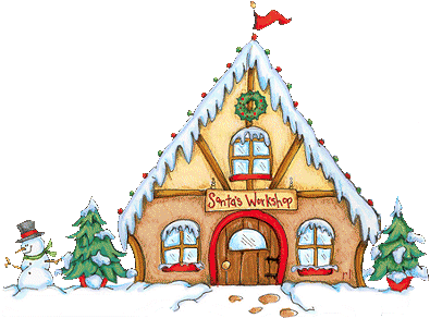 Christmas Lights House Clip Art - Christmas House Clip Art (408x297)
