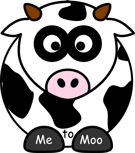 Clipart Info - Cartoon Cow (528x598)