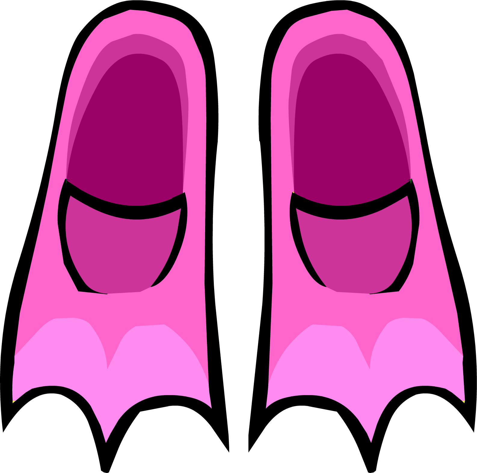 Flippers Clipart Club Penguin - Flippers Png Clipart (1586x1572)
