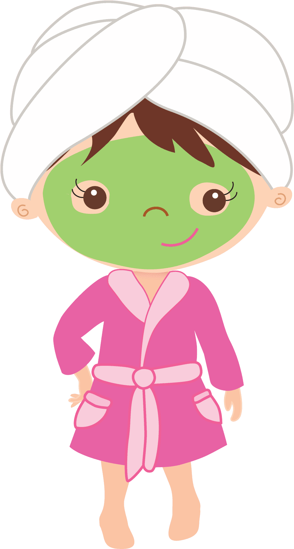 Pamper Party Day Spa Clip Art - Pamper Party (1057x1905)