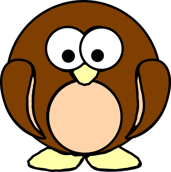 Brown Penguin Clip Art (594x596)