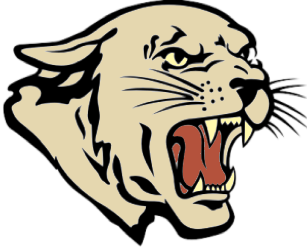 Schools United Independent School District - Cougar Clip Art Black And White (605x488)