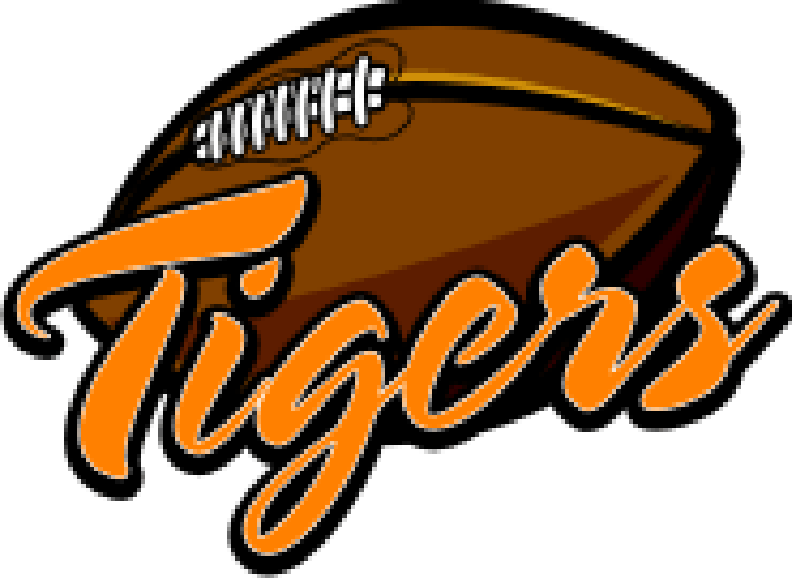 Tiger Football Mascot Clipart - Tiger Football Clipart (792x578)