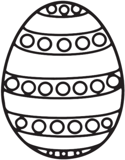 Free Easter Egg Templates - Large Easter Egg Colouring Sheets (500x386)