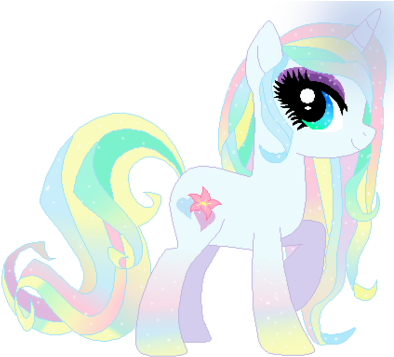 Rainbow Pastel Pony Adoptable - Pony (400x365)