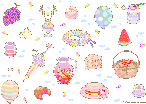 Galaxy Pastel Clipart - Picnic Pixel (500x350)