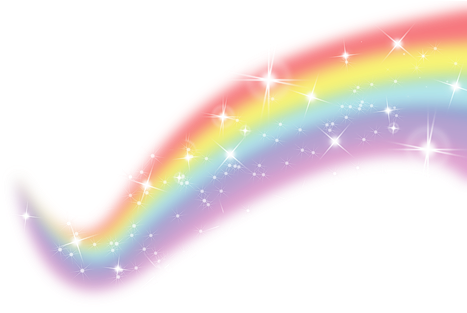 Awesome Rainbow And Transparent Image With Rainbow - Rainbow Transparent (500x312)