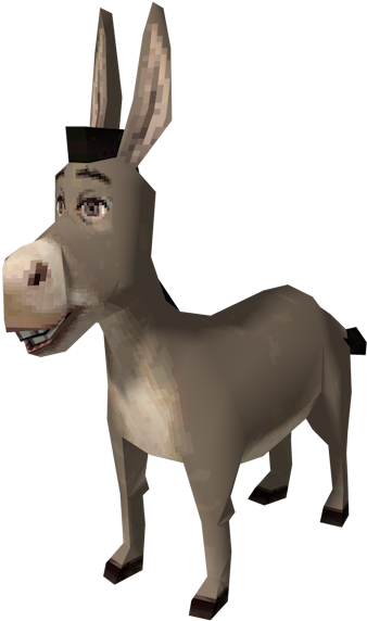 Mule Clipart Shrek Character - Donkey From Shrek Png (750x650)