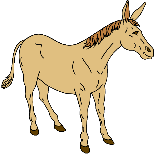 Free Png,logo,coloring Pages Mule Clipart - Mule Clipart (600x600)