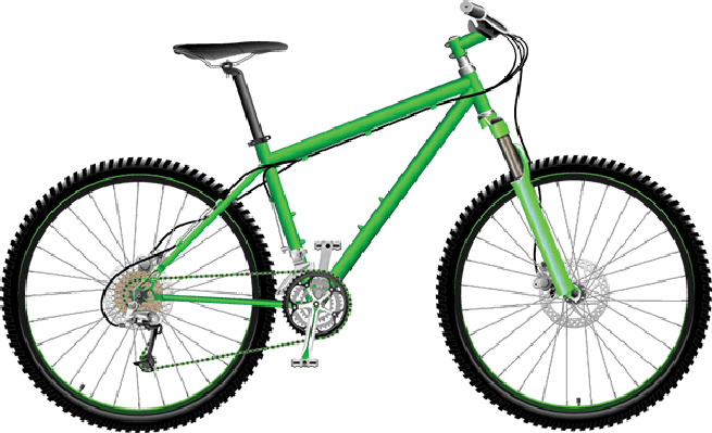 Clipart Of A Bike - Mountain Bike Clip Art (655x399)