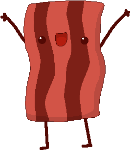 Bacon Clipart - Happy Transparent Gifs (390x412)