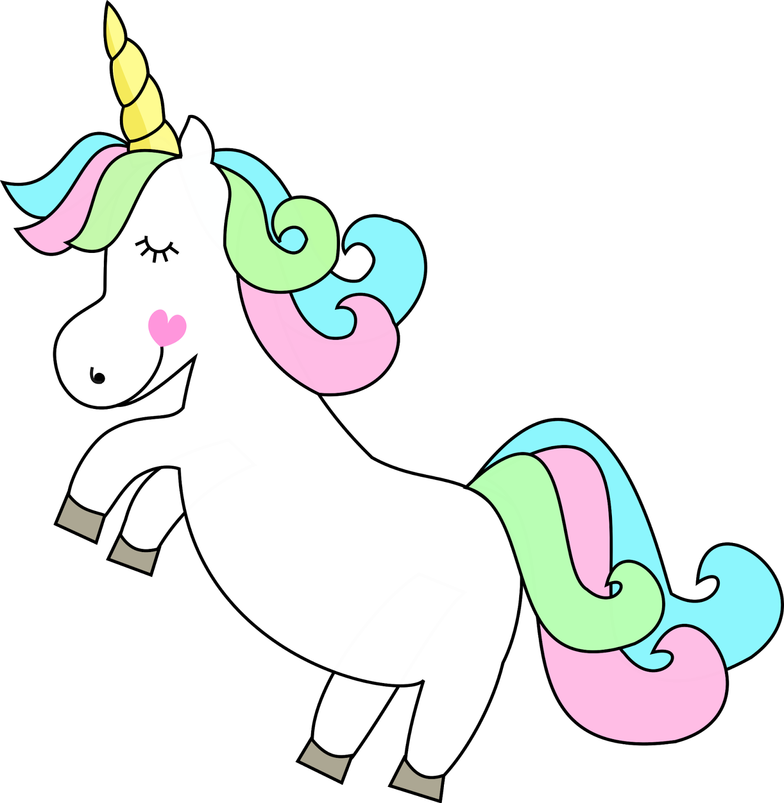 Kit Digital Gratuito Tema Unicornio, Kit Digital Unicórnio, - Magenes De Unicornios Png (1563x1600)