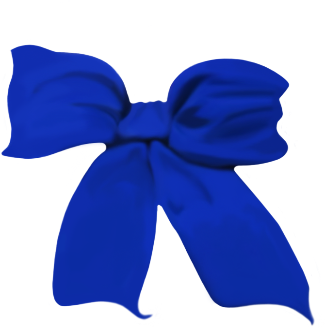 A Blue Bow By Wdwparksgal-stock - Satin (800x800)