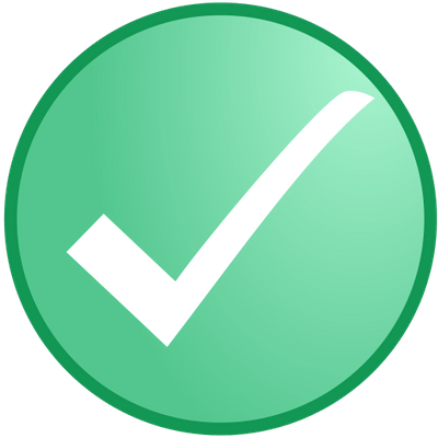 White Check In Light Green Circle - 7 Dimensions Of Wellness (400x400)