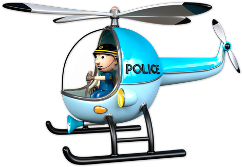 Police Helicopter Png Stickers For Kids Police Helicopter - Stickers Effet 3d- Kit Police 2 (490x333)
