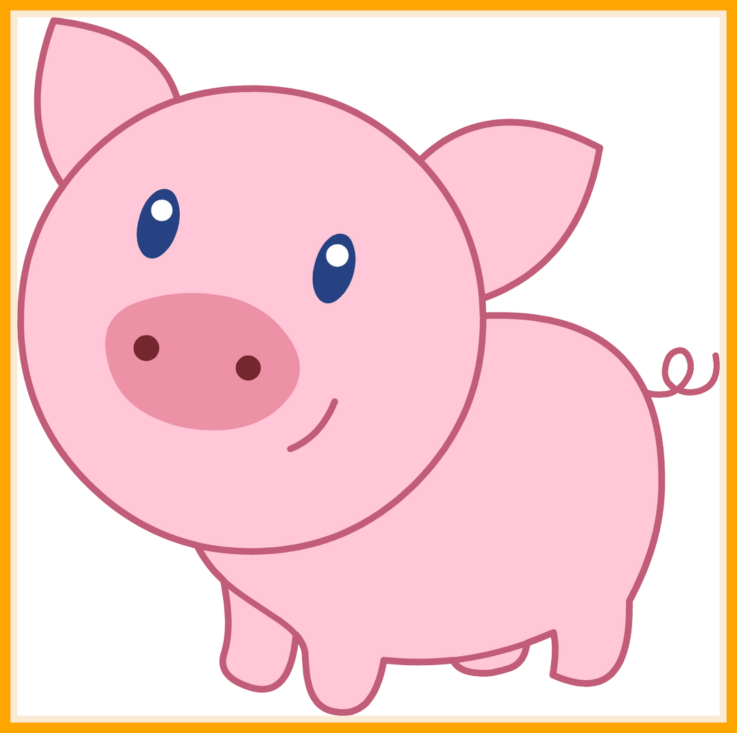 Pig Cute Pig Cute Clipart Best Stap In De Stal On Clip - Cute Clipart Pig (1074x1069)
