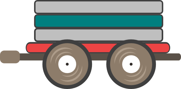 Loco Train Car Clip Art At Clker - Train Car Clipart Large (600x295)