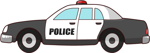 Cartoon Police Car Free Clip Art On - Police Car Clipart Png (686x277)